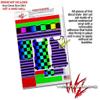 Skin Decal Wrap 2 Pack Compatible with DJI Ryze Tello Rainbow Checkerboard Drone NOT Included view 4