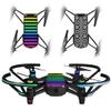 Skin Decal Wrap 2 Pack Compatible with DJI Ryze Tello Stripes Rainbow Drone NOT Included view 1