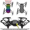 Skin Decal Wrap 2 Pack Compatible with DJI Ryze Tello Stripes Rainbow Drone NOT Included view 2