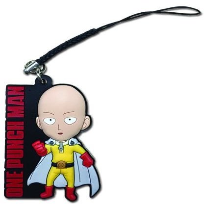 Great Eastern Entertainment One Punch Man- Sd Saitama PVC Cell Phone Charm