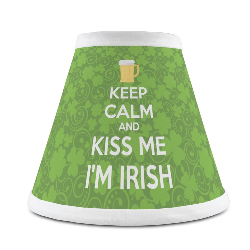 YouCustomizeIt Personalized Kiss Me I'm Irish Chandelier Lamp Shade