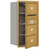 Salsbury Industries 3708S-03GFU 4C Horizontal Mailbox, Gold view 1