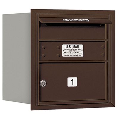 Salsbury Industries 3704S-01ZRP 4C Horizontal Mailbox, Bronze