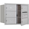 Salsbury Industries 3706D-05AFP 4C Horizontal Mailbox, Aluminum view 1