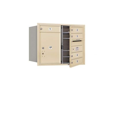 Salsbury Industries 3706D-05SFU 4C Horizontal Mailbox, Sandstone