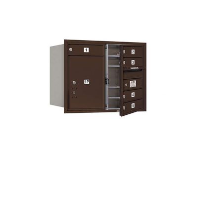 Salsbury Industries 3706D-05ZFU 4C Horizontal Mailbox, Bronze