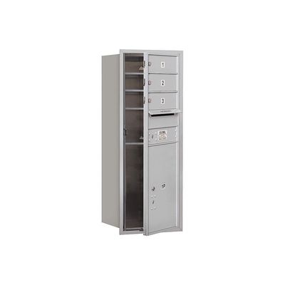 Salsbury Industries 3710S-03AFP 4C Horizontal Mailbox, Aluminum
