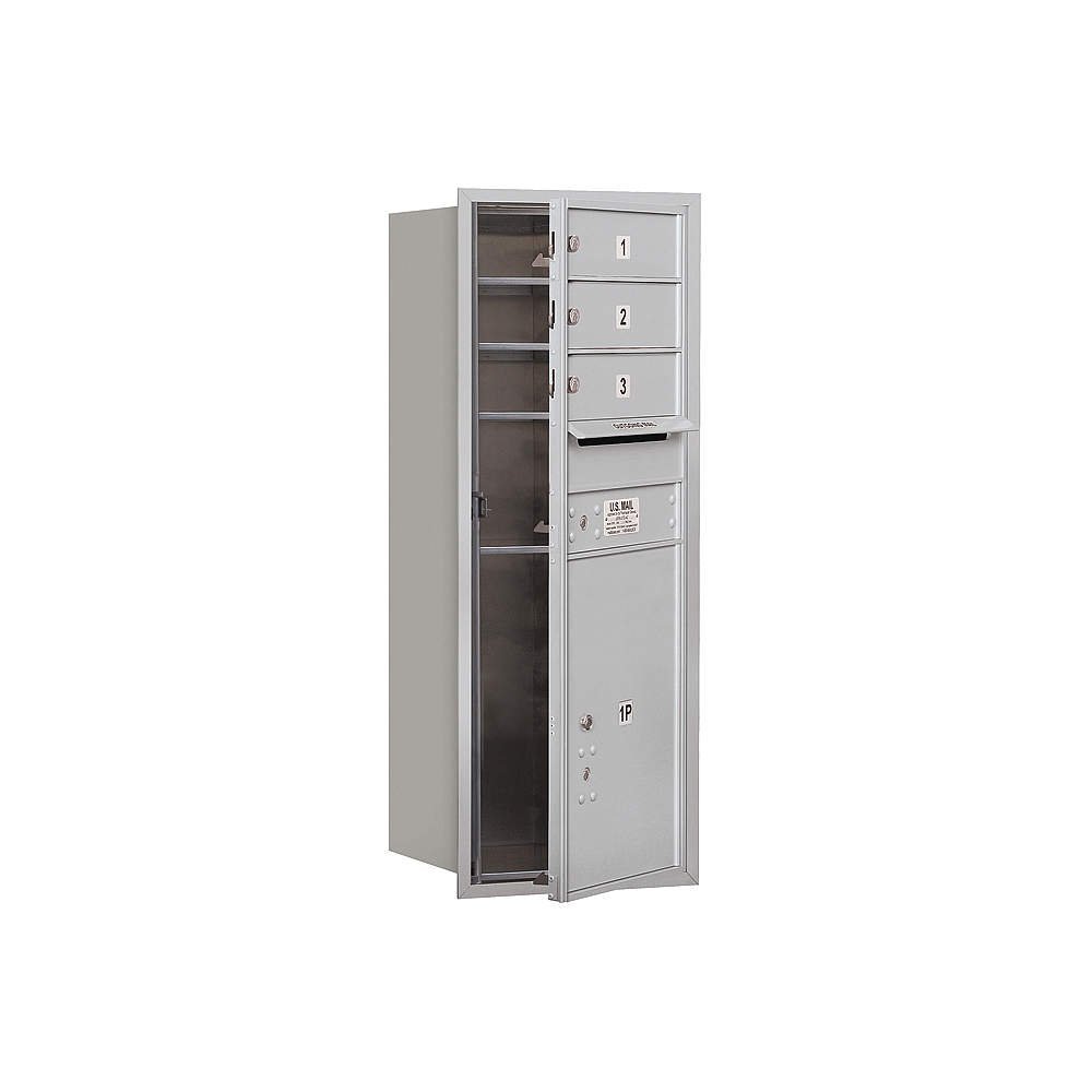 Salsbury Industries 3710S-03AFP 4C Horizontal Mailbox, Aluminum