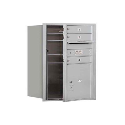 Salsbury Industries 3710S-03AFU 4C Horizontal Mailbox, Aluminum