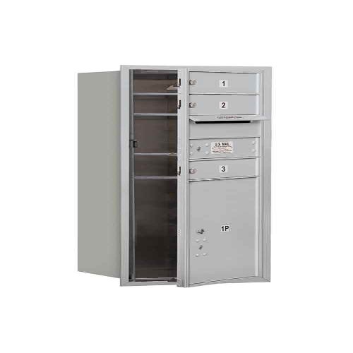 Salsbury Industries 3710S-03AFU 4C Horizontal Mailbox, Aluminum