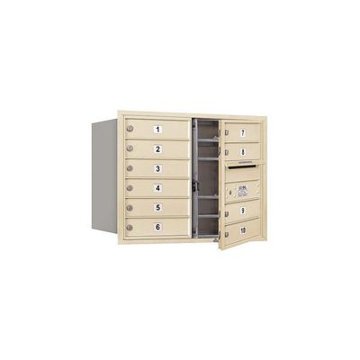 Salsbury Industries 3706D-10SFU 4C Horizontal Mailbox, Sandstone