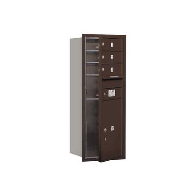Salsbury Industries 3710S-03ZFU 4C Horizontal Mailbox, Bronze