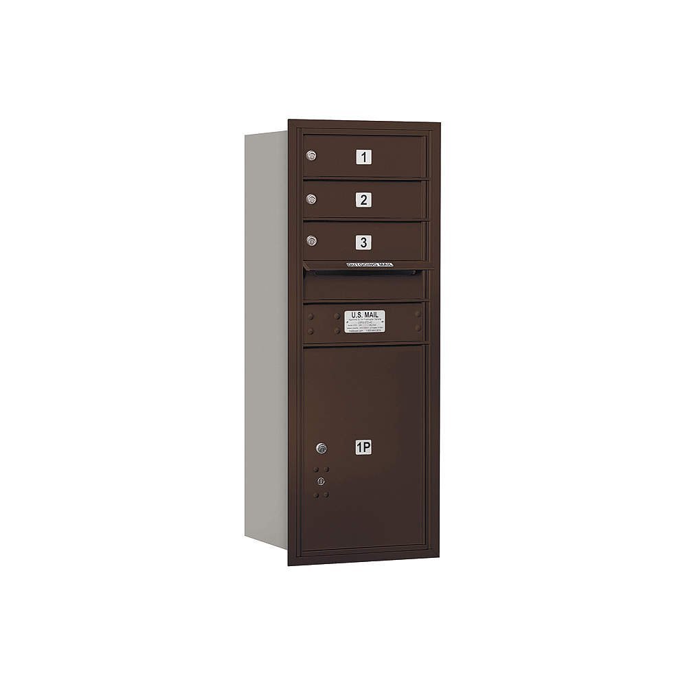 Salsbury Industries 3710S-03ZRU 4C Horizontal Mailbox, Bronze