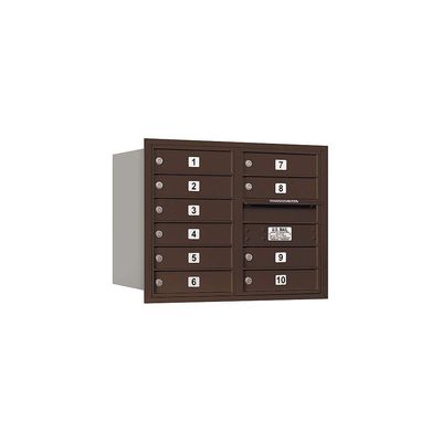 Salsbury Industries 3706D-10ZRU 4C Horizontal Mailbox, Bronze