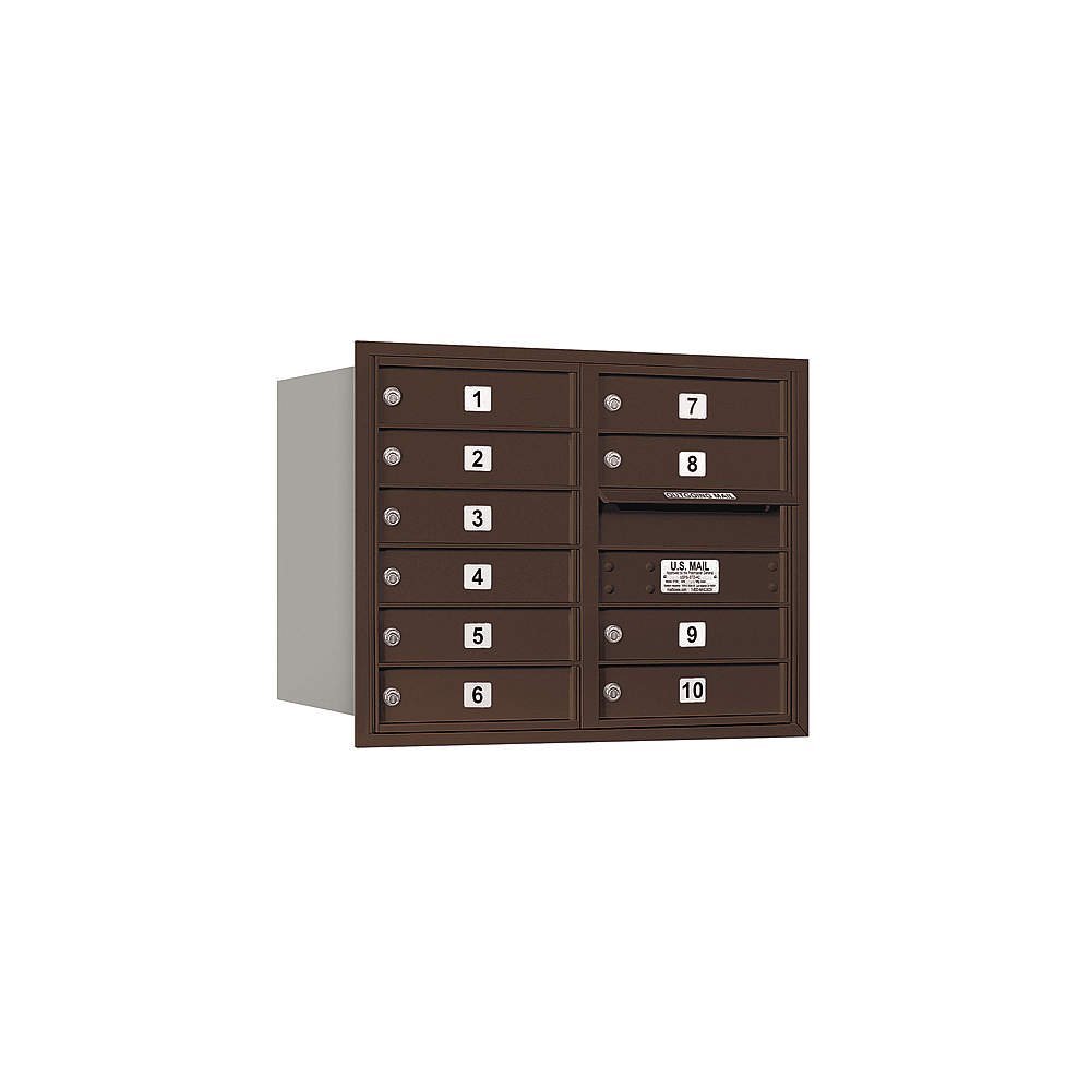 Salsbury Industries 3706D-10ZRU 4C Horizontal Mailbox, Bronze