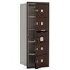 Salsbury Industries 3710S-04ZFU 4C Horizontal Mailbox, Bronze view 1