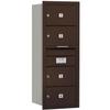 Salsbury Industries 3710S-04ZRP 4C Horizontal Mailbox, Bronze view 1