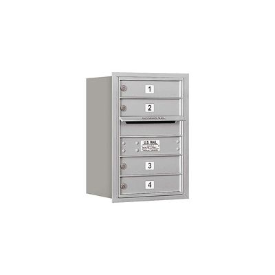 Salsbury Industries 3706S-04ARU 4C Horizontal Mailbox, Aluminum