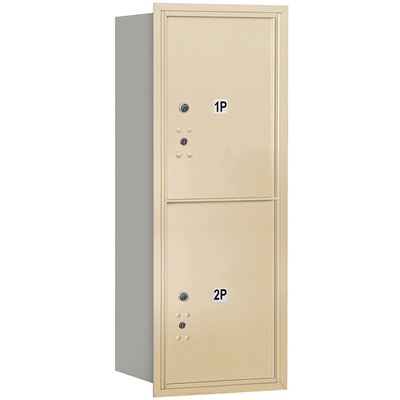 Salsbury Industries 3710S-2PSRU 4C Horizontal Mailbox, Sandstone