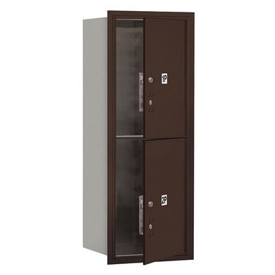Salsbury Industries 3710S-2PZFP 4C Horizontal Mailbox, Bronze