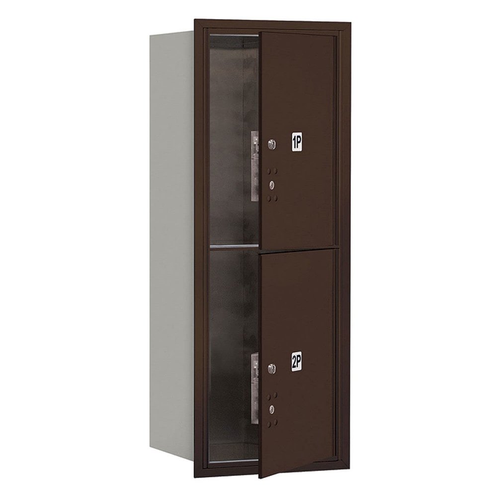 Salsbury Industries 3710S-2PZFU 4C Horizontal Mailbox, Bronze