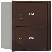 Salsbury Industries 3710S-2PZRU 4C Horizontal Mailbox, Bronze