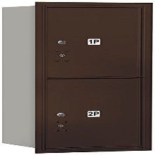 Salsbury Industries 3710S-2PZRU 4C Horizontal Mailbox, Bronze