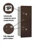 Salsbury Industries 3710S-2PZRU 4C Horizontal Mailbox, Bronze view 2