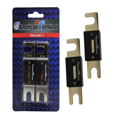 American Terminal TANL300-2 ANL Fuses with Gold Plated Finish (Pack of 2)