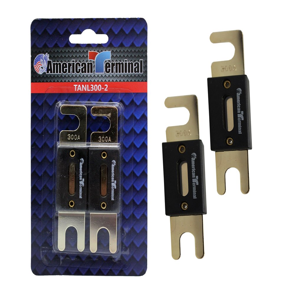 American Terminal TANL300-2 ANL Fuses with Gold Plated Finish (Pack of 2)