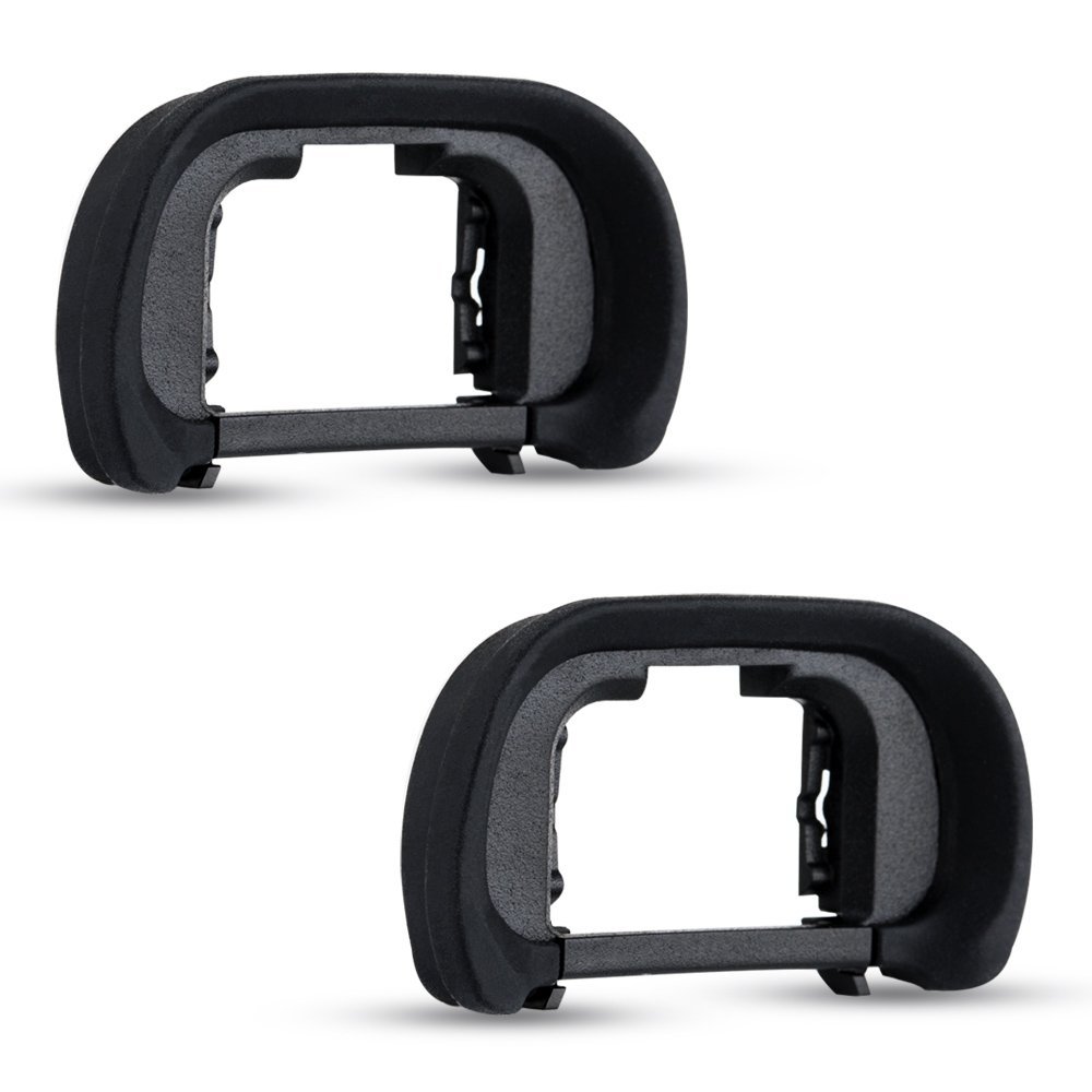 JJC 2-Pack FDA-EP18 Eyecup Eyepiece Eye Cup for Sony A7 A7II A7III A7R A7RII A7RIII A7RIV A7S A7SII A9 A99II A58 for Sony A7 A7 II A7 III A7R A7R II A7R III A7R IV A7S A7S II A99 II A58 Camera