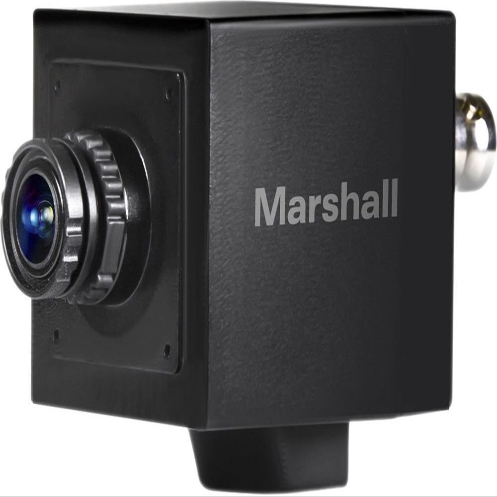 Marshall CV505-M Full-HD 3G/HD-SDI 2.5MP Mini-Broadcast POV Camera (50/60/25/30 fps) with 3.7mm 2MP Lens, 2.5 Megapixel 1/3-inch CMOS Sensor, Horizontal Resolution 1000TVL