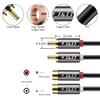 J&D 2 RCA Extension Cable, RCA Cable, Gold Plated Copper Shell Heavy Duty 2 RCA Male to Female Stereo Audio Extension Cable, 15 Feet view 2