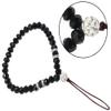 zdyCGTime Cell Phone Lanyard Strap Bling Crystal Beads Hand Wrist Lanyard Strap String for Cell Phone Camera Purse MP3 MP4 iPod PSP Keychain (2 Packs)(17cmBlack&Purple) view 3