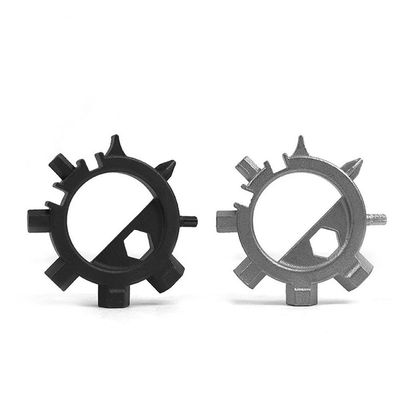 Driak 2 Pcs Outdoor Multifunctional Stainless Steel Bicycle Repair Tools Key Ring and Multi Function Screwdriver