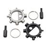 Driak 2 Pcs Outdoor Multifunctional Stainless Steel Bicycle Repair Tools Key Ring and Multi Function Screwdriver view 2