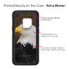 DistinctInk Case for Samsung Galaxy S9+ Plus (6.2" Screen) - Custom Black Replacement for OtterBox Commuter - American Bald Eagle - Animal Print view 2