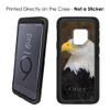 DistinctInk Case for Samsung Galaxy S9+ Plus (6.2" Screen) - Custom Black Replacement for OtterBox Commuter - American Bald Eagle - Animal Print view 3