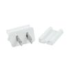 Novelty Lights SPT-2 Male Plug, Snap On Vampire Plugs, White, Polarized, 10 Amp, 25 Pack view 1