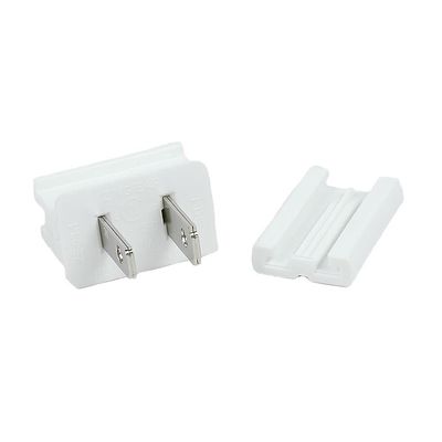 Novelty Lights SPT1 Male Plug (25 Pack) SPT1 Vampire Plugs White Male Plug - SPT1, Comes with 1 Slide On Back, Easy to Use, 8 Amp Rating, Made for Indoor and Outdoor Use, Plugs for Christmas Lights