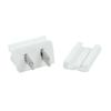 Novelty Lights SPT1 Male Plug (25 Pack) SPT1 Vampire Plugs White Male Plug - SPT1, Comes with 1 Slide On Back, Easy to Use, 8 Amp Rating, Made for Indoor and Outdoor Use, Plugs for Christmas Lights view 1