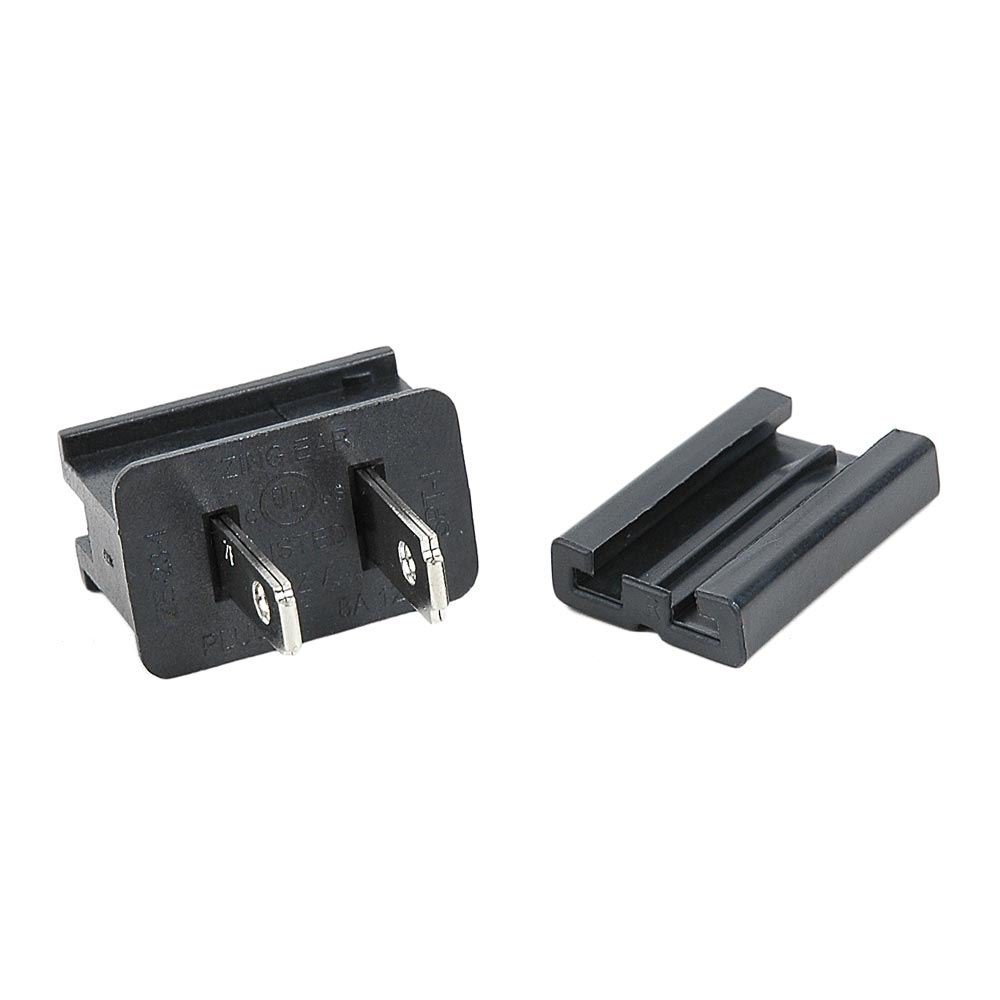Novelty Lights SPT1 Male Plug (25 Pack) SPT1 Vampire Plugs Black Male Plug - SPT1, Comes with 1 Slide On Back, Easy to Use, 8 Amp Rating, Made for Indoor and Outdoor Use, Plugs for Christmas Lights
