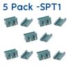 Novelty Lights SPT-1 Male Vampire Plugs, 25 Pack Green Polarized 8 Amp Snap-On Power Connectors for Christmas Lights and 18 AWG Parallel Lamp Cord view 2