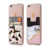 Cardly (Two Cell Phone Stick on Wallet Card Holder Phone Pocket for iPhone, Android and All Smartphones. (Shattered) view 1