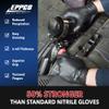 EPPCO Grease Bully 6-Mil Nitrile Gloves  Black, X-Large, Box of 100 - Latex-Free, Powder-Free, Chemical and Puncture Resistant, Superior Grip view 3