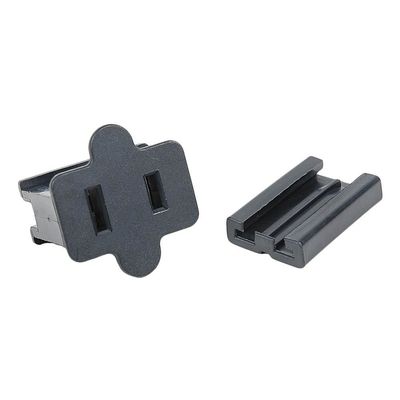 Novelty Lights SPT1 Female Plug (25 Pack) SPT1 Vampire Plugs Black Female Plug - SPT1, Comes with 1 Slide On Back, Easy to Use, 8 Amp Rating, Made for Indoor and Outdoor Use, Plugs for Christmas