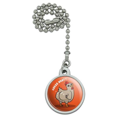 GRAPHICS & MORE Guess What Chicken Butt Funny Ceiling Fan and Light Pull Chain
