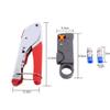 Compression Tool Kit,Coax Compression Crimper,Compression Crimping Tool +Coaxial Crimper Cable Cutter +20pcs Connectors Hand Tool Set view 4
