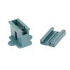 Novelty Lights SPT-2 Female Vampire Sockets, 25 Pack Green Polarized 10 Amp Snap-On Power Connectors for Christmas Lights and 18 AWG Parallel Lamp Cord view 2