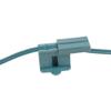 Novelty Lights SPT-2 Female Vampire Sockets, 25 Pack Green Polarized 10 Amp Snap-On Power Connectors for Christmas Lights and 18 AWG Parallel Lamp Cord view 3